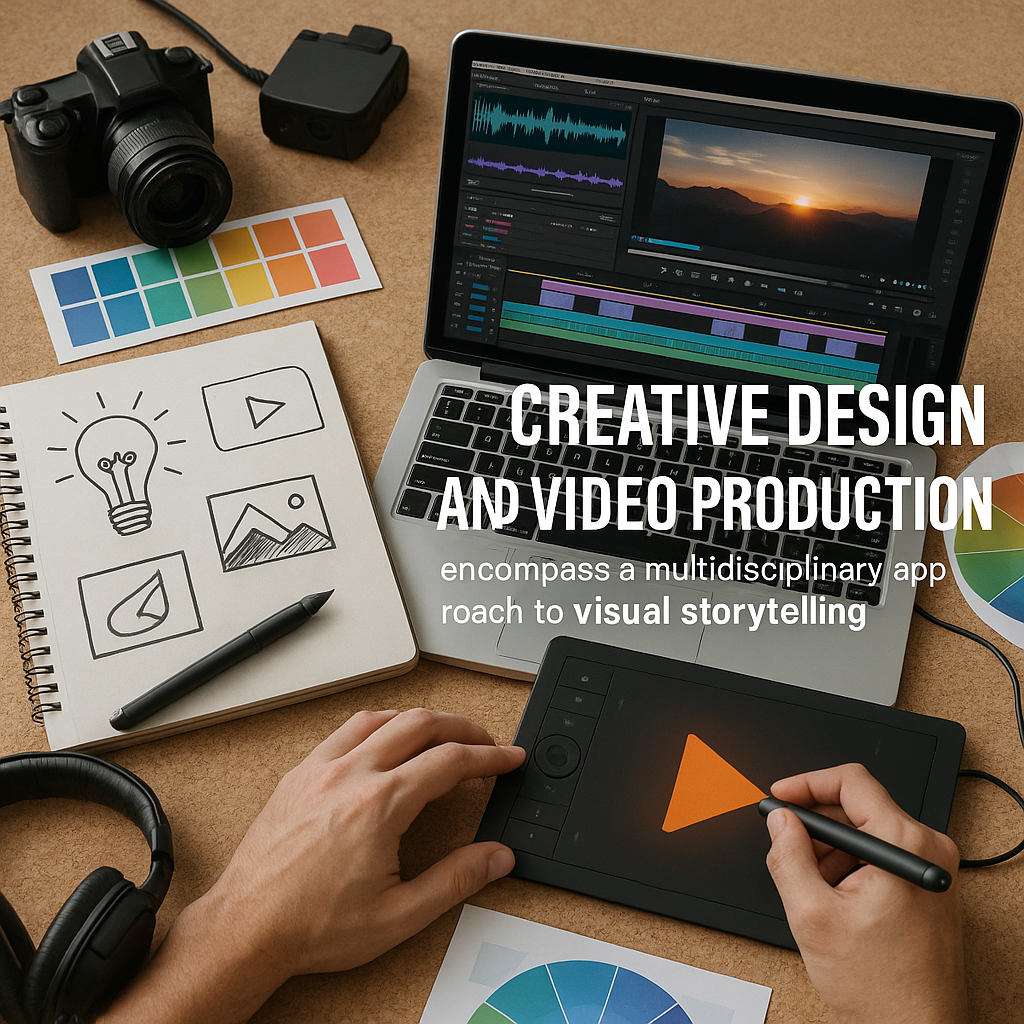 Creative design and video production encompass a multidisciplinary approach to visual storytelling where artistic concepts are brought to life through innovative design elements and dynamic video content This process involves not only crafting compel-1